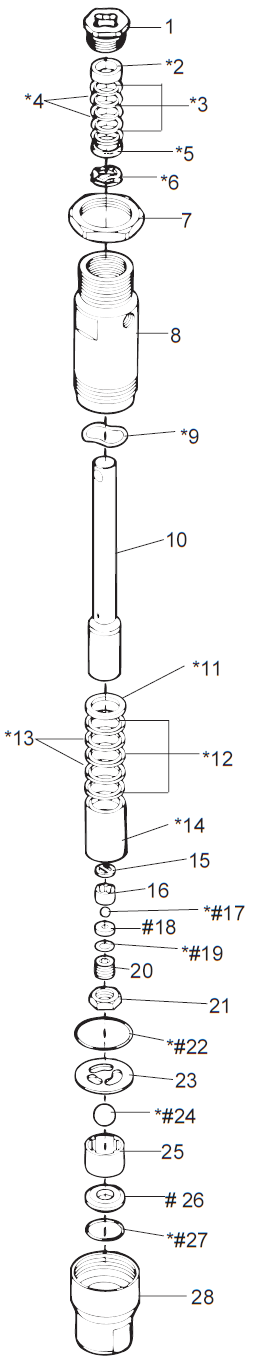 EP2300 Fluid Section Assembly Parts